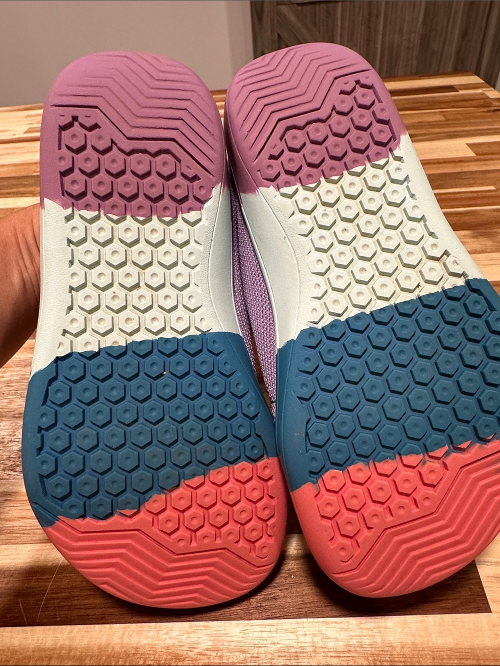WHITIN Lavender Mesh Kids Sneakers with Multi-Color Sole 477 - Picture 6 of 6
